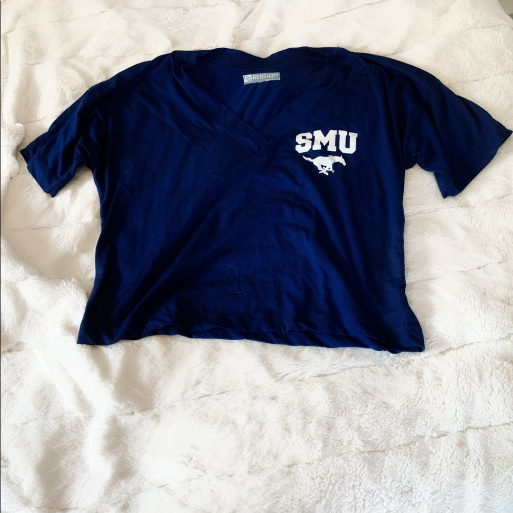 SMU crop top t-shirt